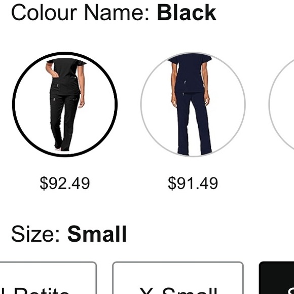 NWOT 🍀Adar Pro Scrub Set For Women - Enhanced V-Neck Top & Multi Pocket Pants - Picture 15 of 15